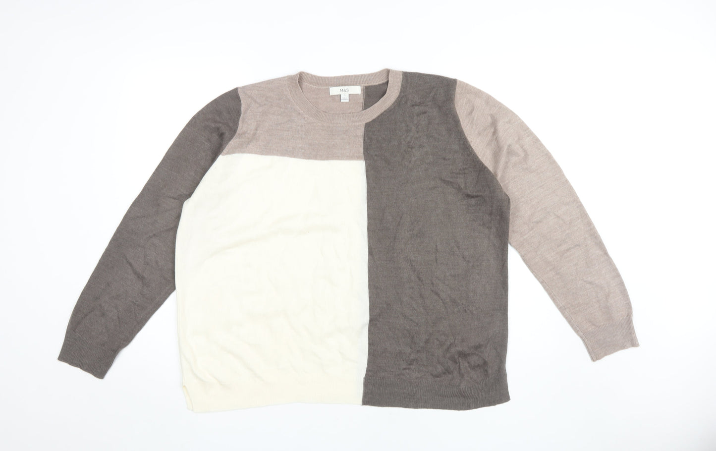 Marks and Spencer Women's Brown Pullover Jumper Size 16