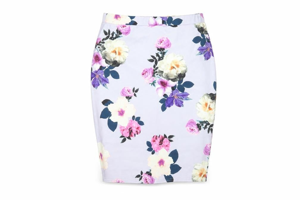 New Look Women's Multicoloured Floral Skirt