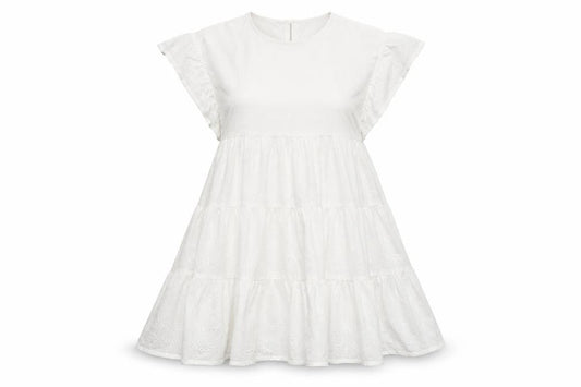 New Look Women's White Cotton Dress Size 10