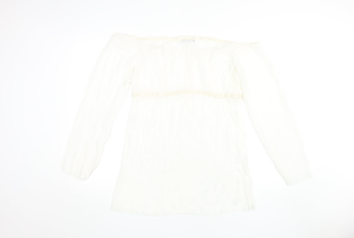 Vila Women's White XL Off the Shoulder Blouse