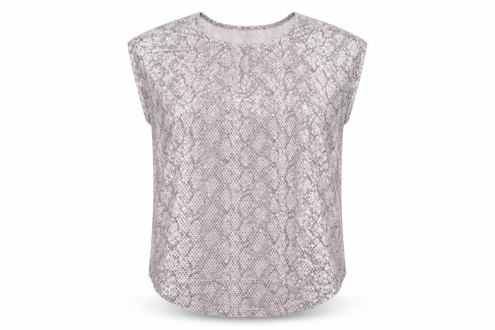 Klass Women's Multicoloured Sequin T-Shirt, M