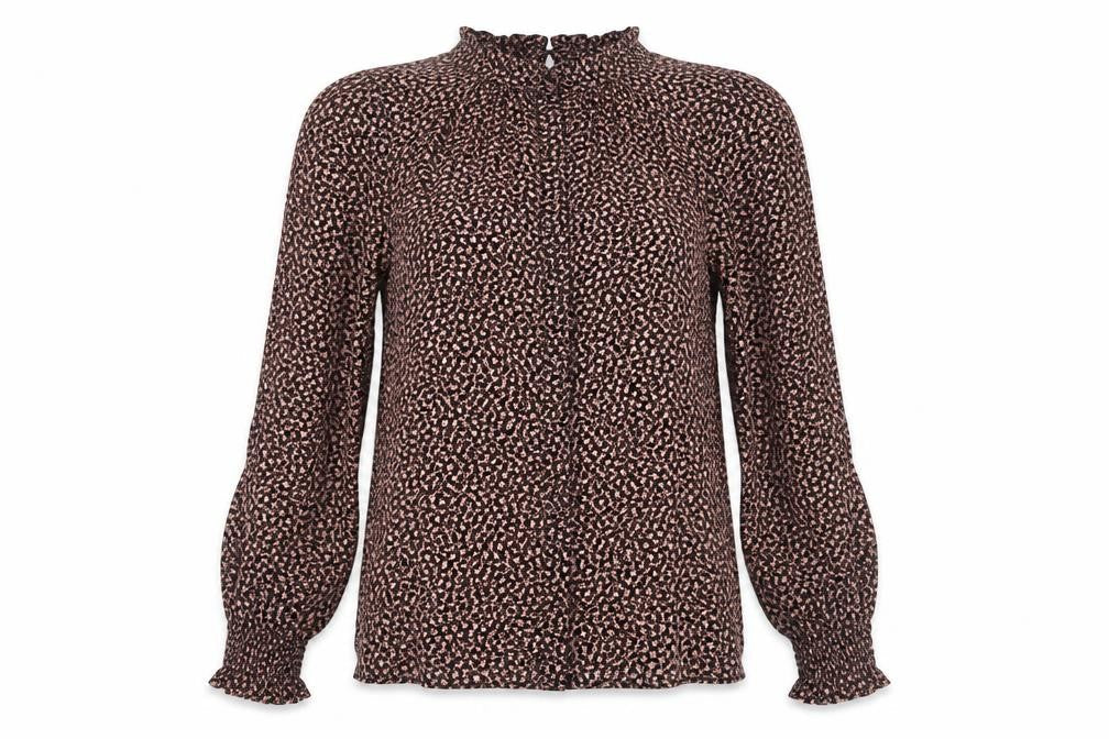 Oasis Women's Black Floral Blouse Size 10