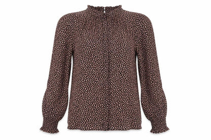 Oasis Women's Black Floral Blouse Size 10