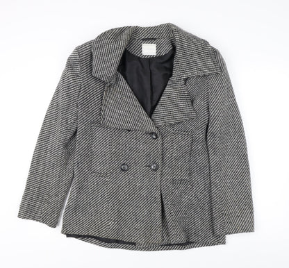 Classics Women's Black Pea Coat Size 14