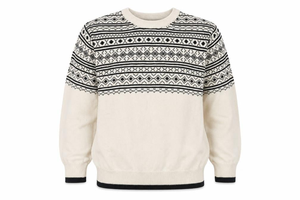 Cat & Jack Boys Beige Fair Isle XS Pullover Jumper