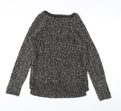 BASIC Women's Black M Cable-Knit Jumper