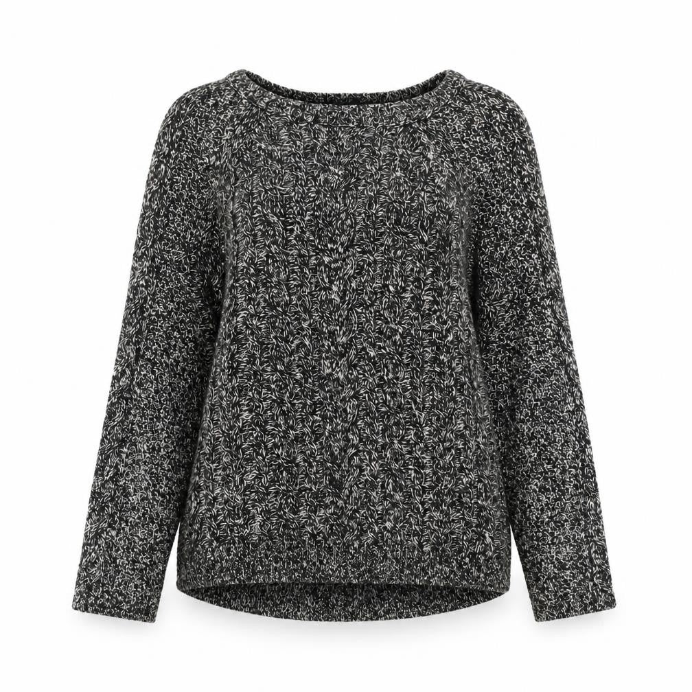 BASIC Women's Black M Cable-Knit Jumper