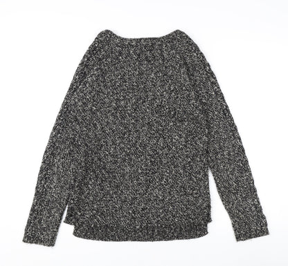 BASIC Women's Black M Cable-Knit Jumper
