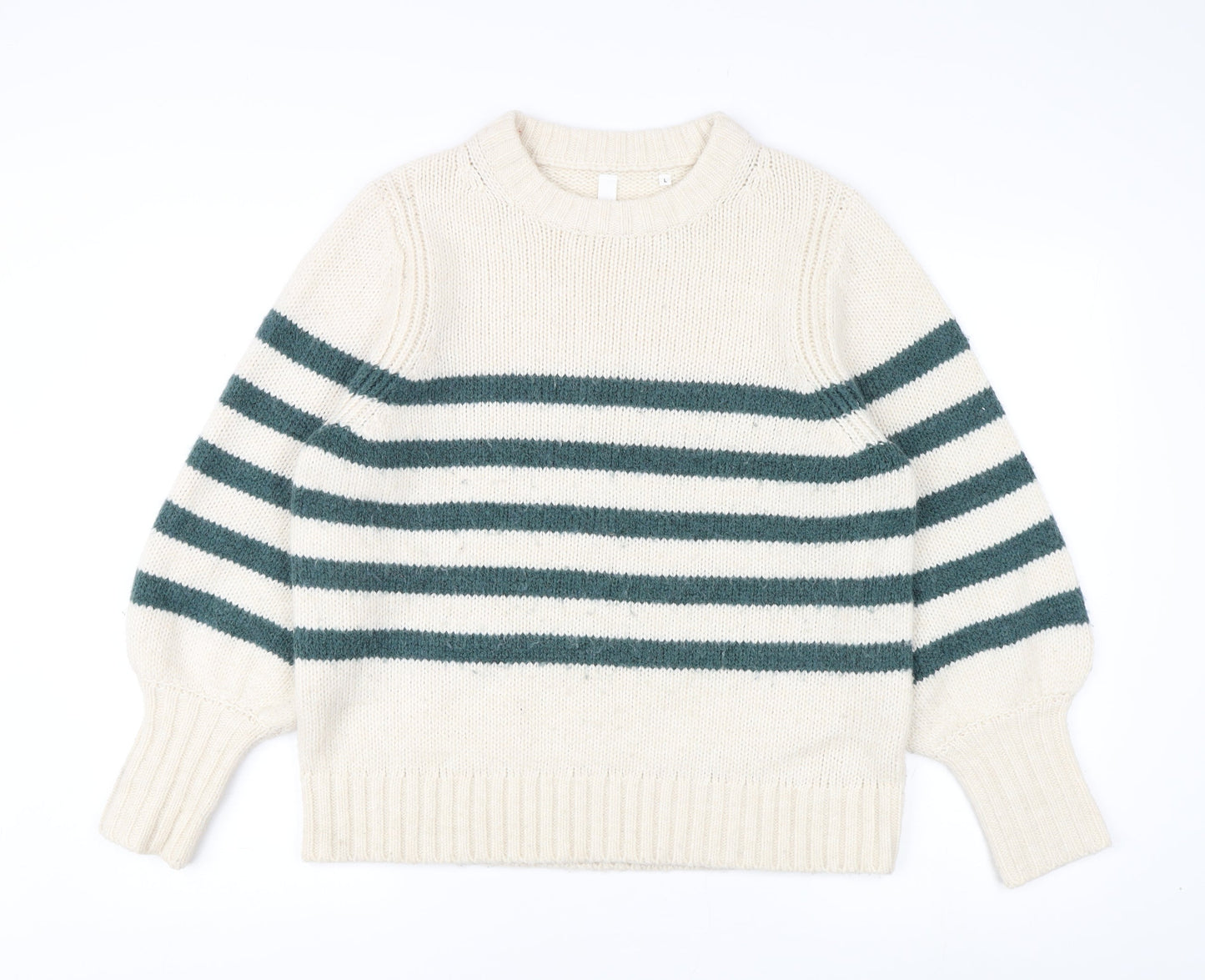 AND/OR Women's Multicoloured Striped Pullover Jumper