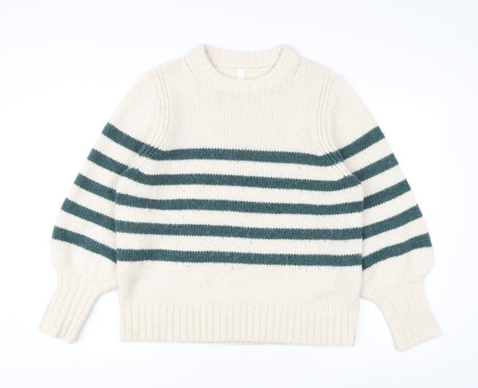 AND/OR Women's Multicoloured Striped Pullover Jumper