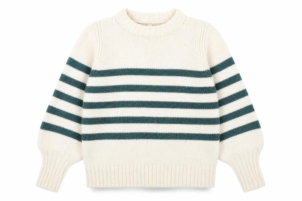 AND/OR Women's Multicoloured Striped Pullover Jumper