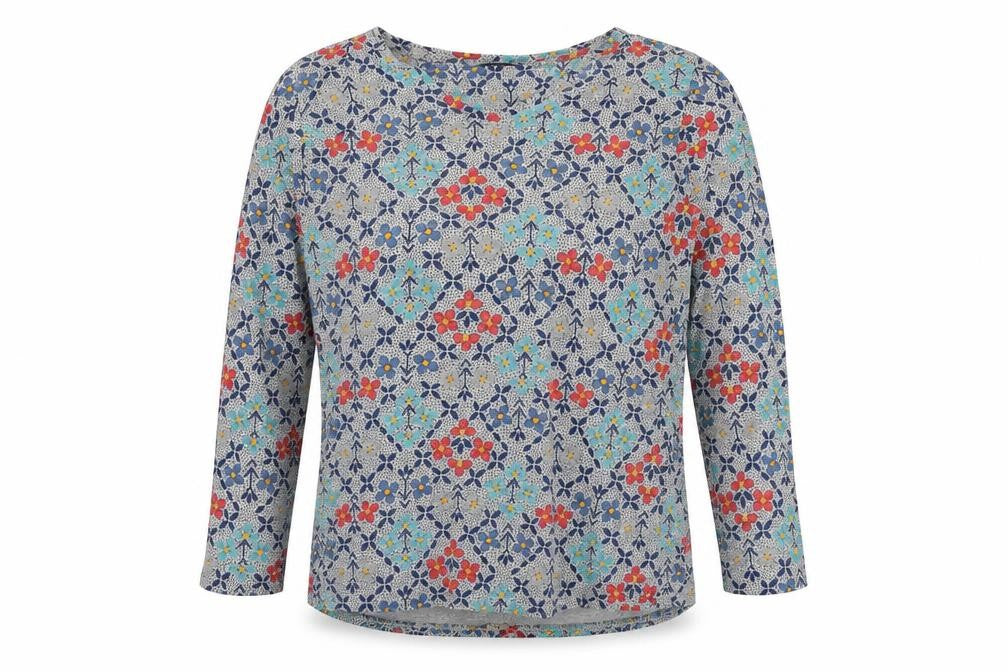 Isle Essentials Women's Floral Multicoloured Blouse M