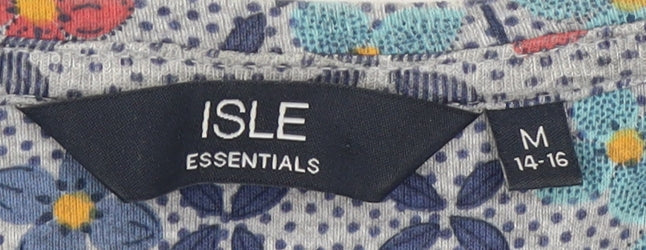 Isle Essentials Women's Floral Multicoloured Blouse M