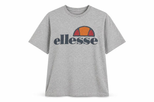 Ellesse Women’s Grey T-Shirt, Size 6, Casual Chic