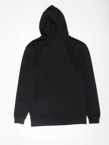 SikSilk Men's Black Pullover Hoodie XS Logo