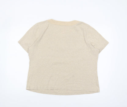 Country Casuals Women's Beige Short Sleeve T-Shirt XL