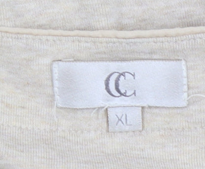 Country Casuals Women's Beige Short Sleeve T-Shirt XL