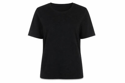 EWM Women's Black Basic T-Shirt - Size 10, Short Sleeve