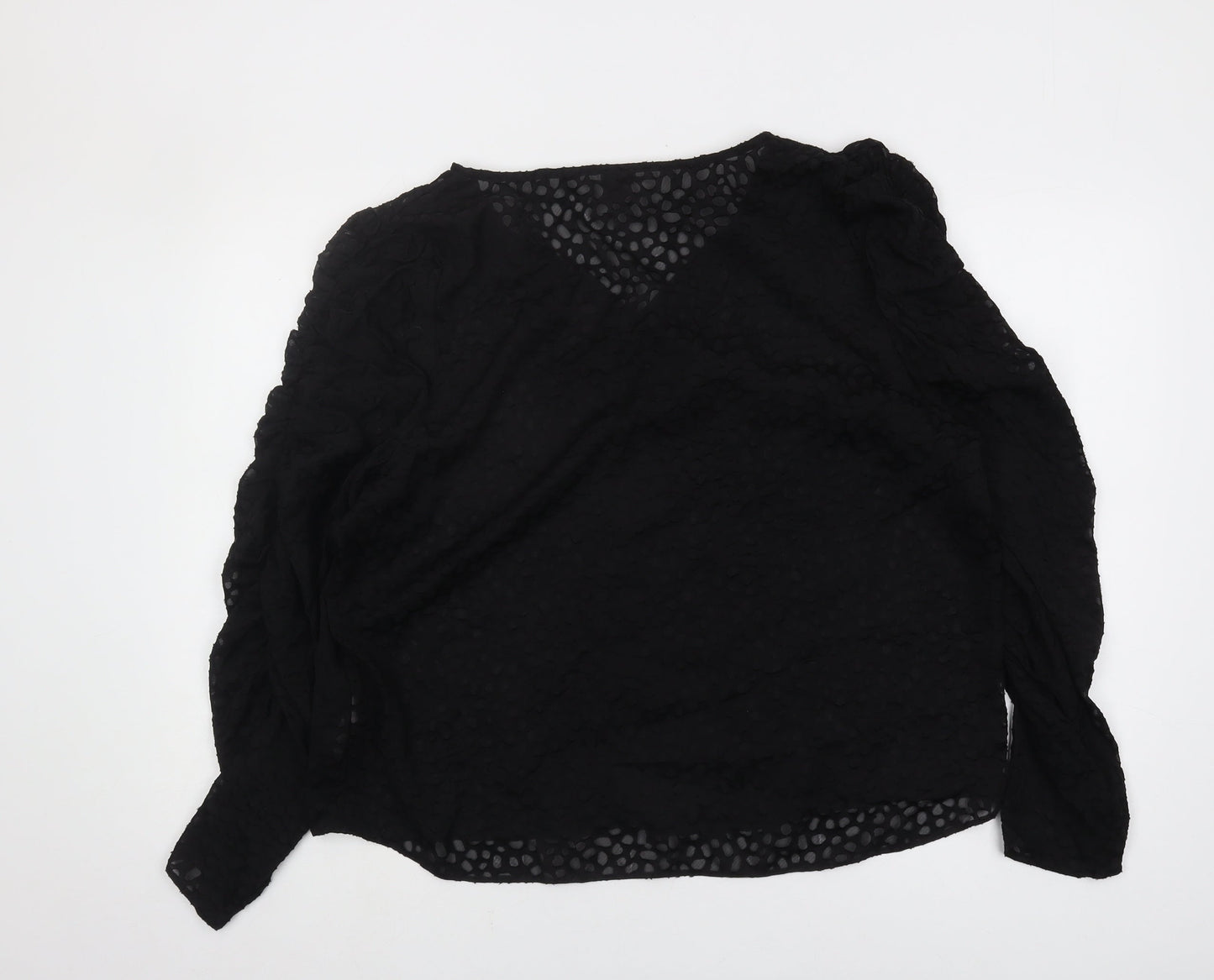 River Island Women's Black Long Sleeve Blouse Size 18