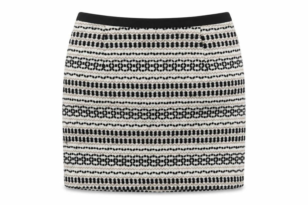 New Look Women's Black & White Pencil Skirt Size 10