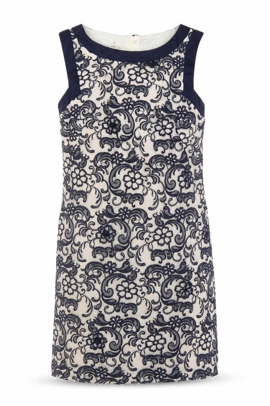 Monsoon Women's Blue Floral Sheath Dress Size 12