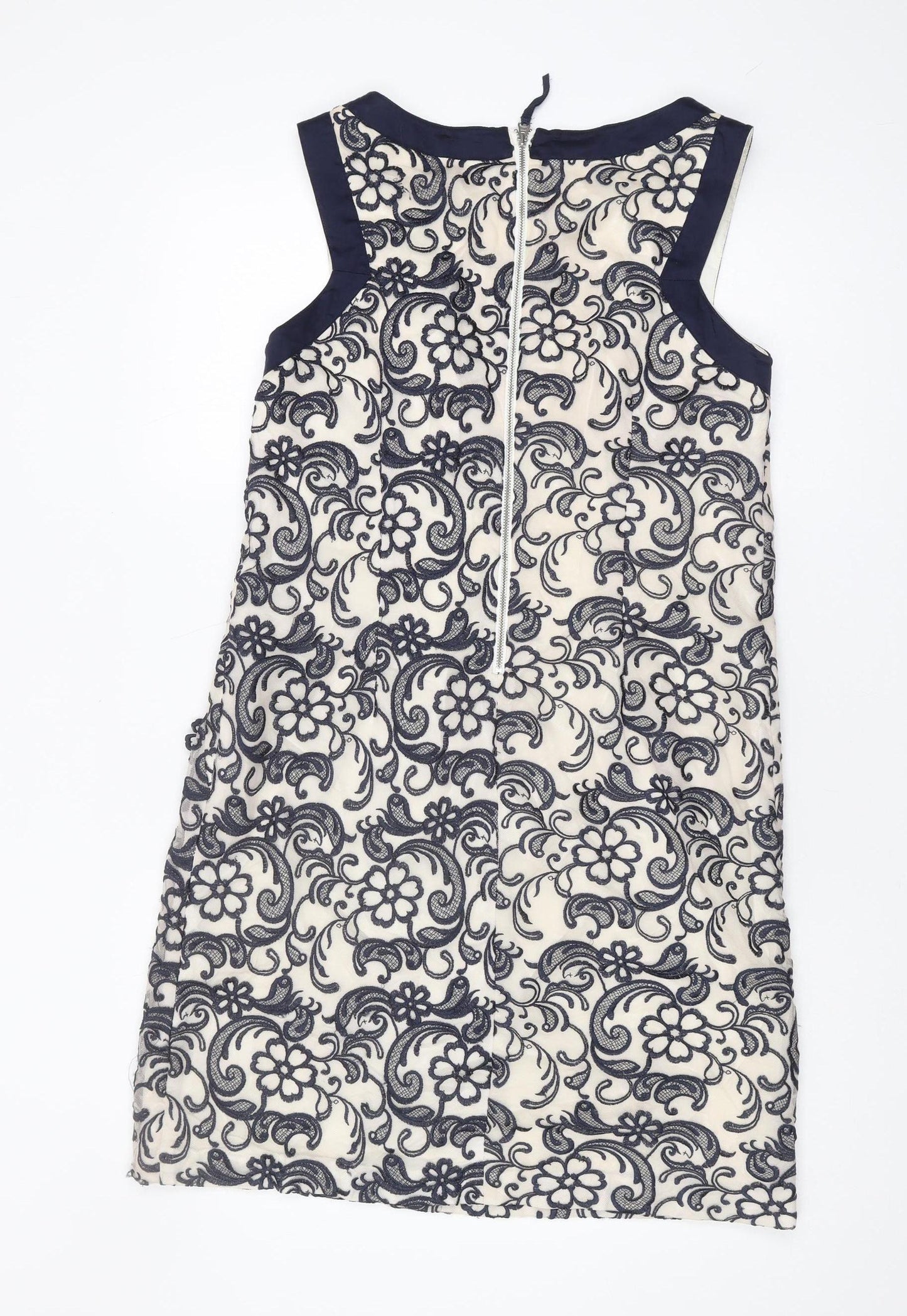 Monsoon Women's Blue Floral Sheath Dress Size 12