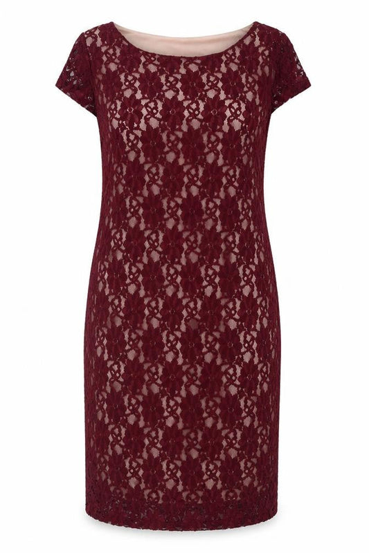 Dorothy Perkins Maternity Red Lace Sheath Dress, Size 16