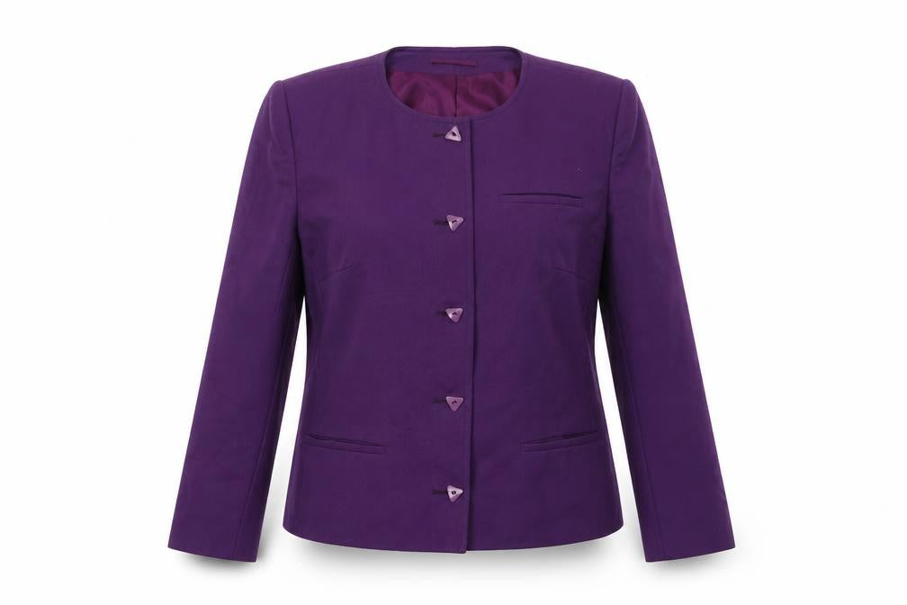Dereta Women's Purple Wool Blazer Size 14