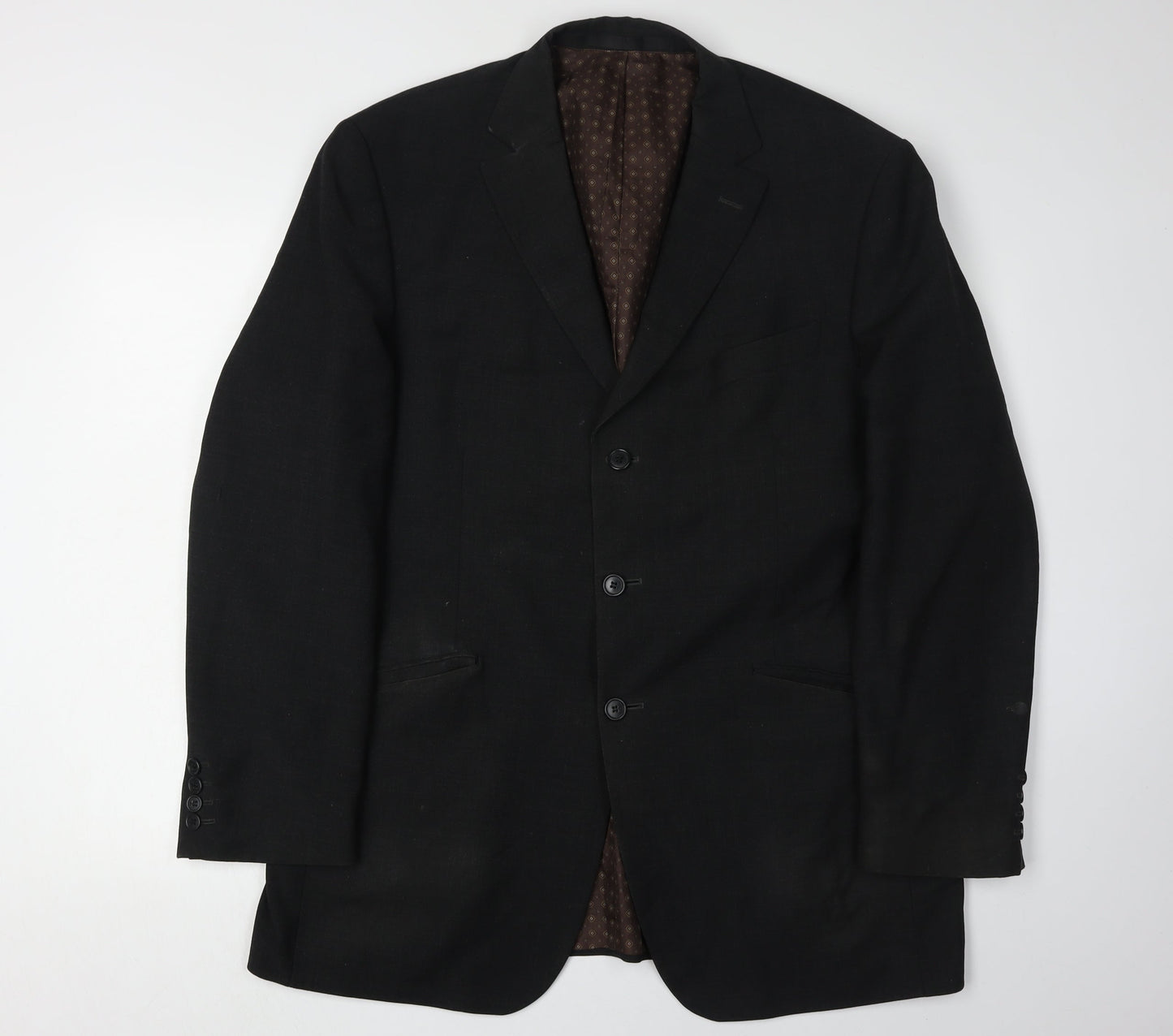 Marks and Spencer Men's Black Blazer, Size 42R