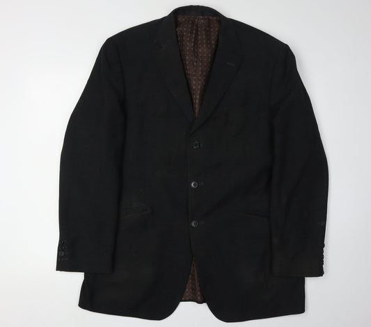 Marks and Spencer Men's Black Blazer, Size 42R