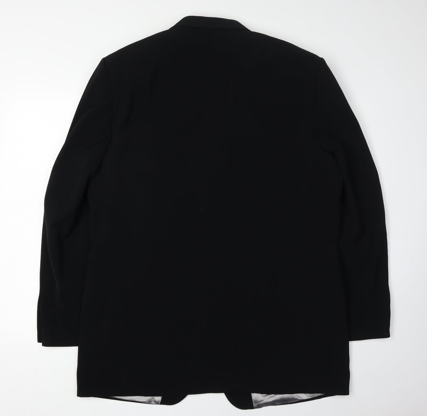 Hugo James Men's Black Tuxedo Blazer 44L - Formal Polyester