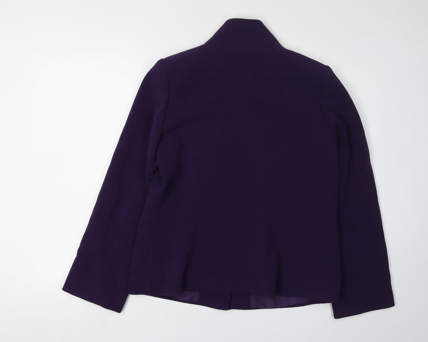 Savoir Women's Purple Mid-Length Button Jacket - Size 12