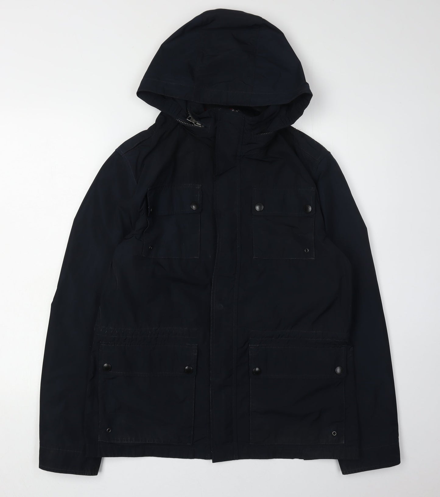 Marks and Spencer Men's Black Hooded Parka Jacket S