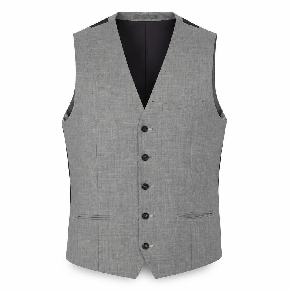 Topman Men's Grey Check Suit Waistcoat Size 40