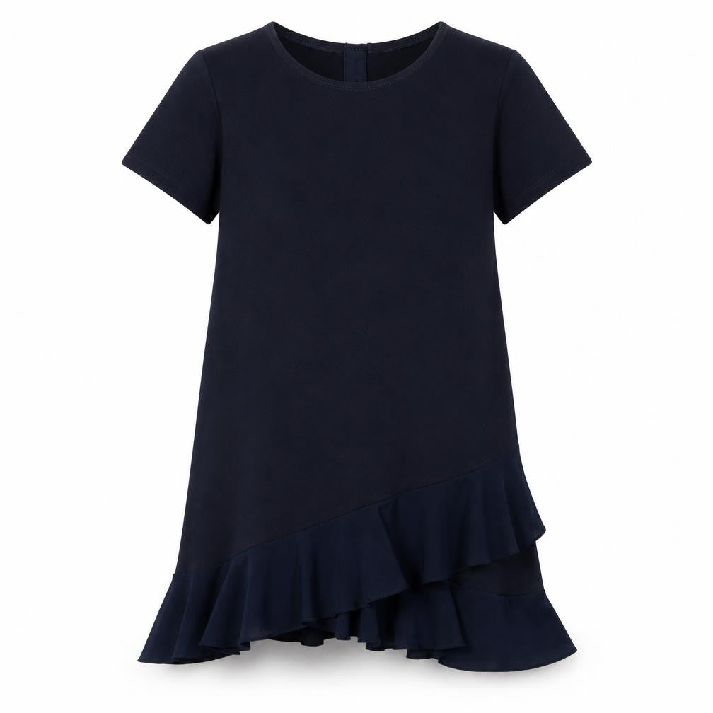 Ted Baker Girls Black Ruffle Dress, Size 9-10 Years