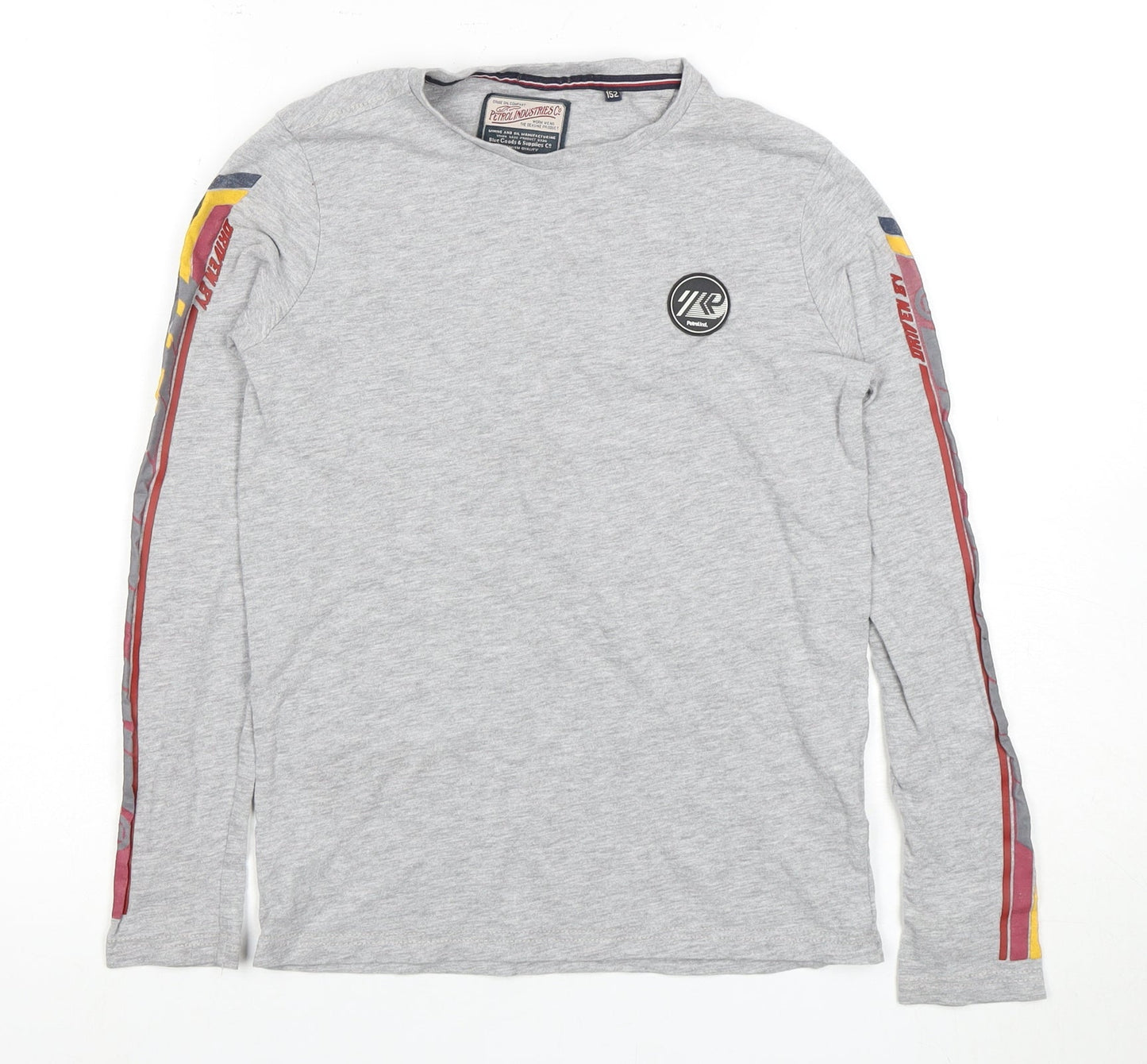 Petrol Industries Boys Grey Long Sleeve T-Shirt 9-10 Years
