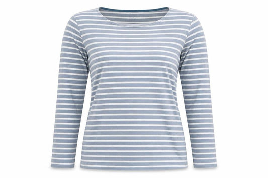 Boden Women's Blue Striped Long Sleeve T-Shirt Size 12
