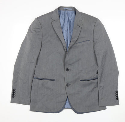 ONESIX5IVE5IVE Men's Grey Slim Fit Blazer 38S Jacket