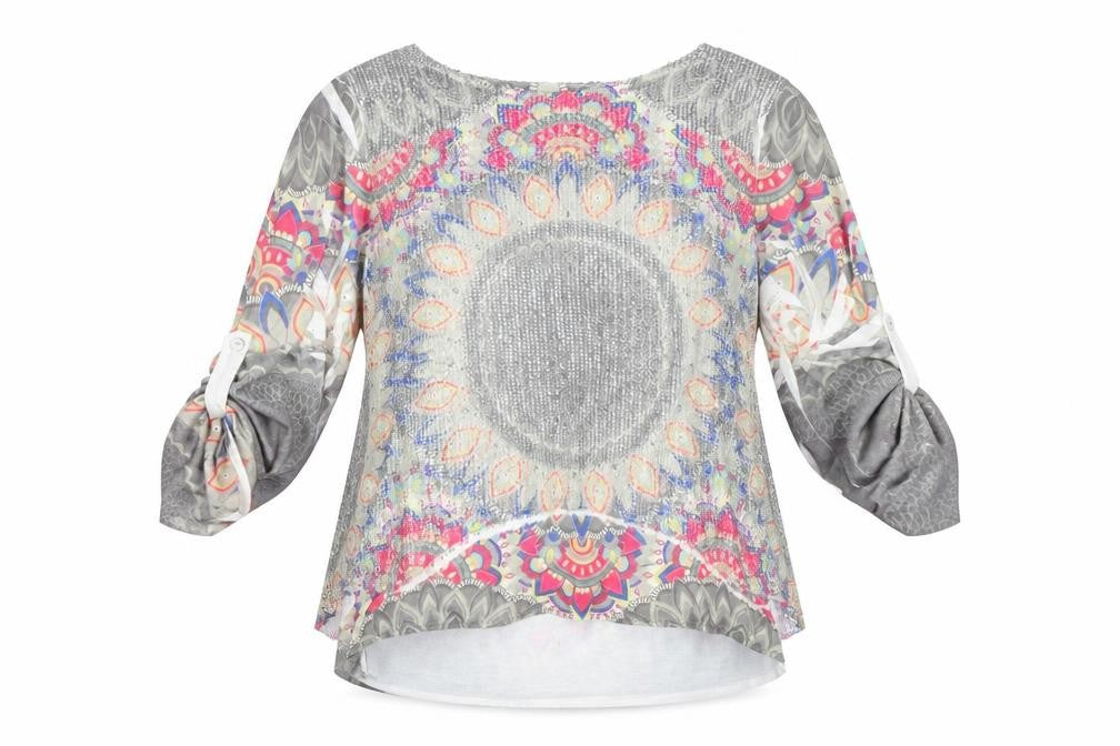 Apricot Women's Multicoloured S/M Blouse Geometric Design