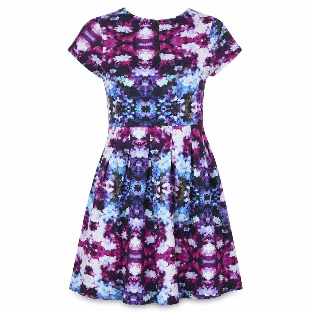 FatFace Women's Multicoloured Fit & Flare Dress, Size 12