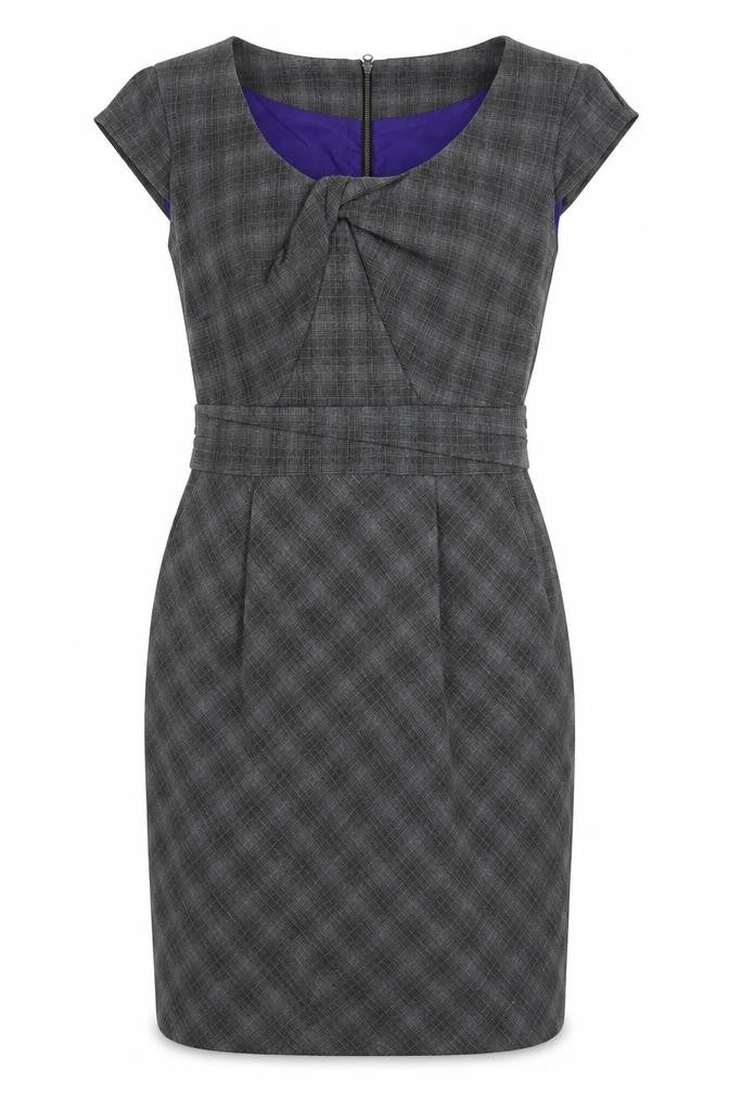 Poem by Oliver Bonas Grey Sheath Dress, Size 10