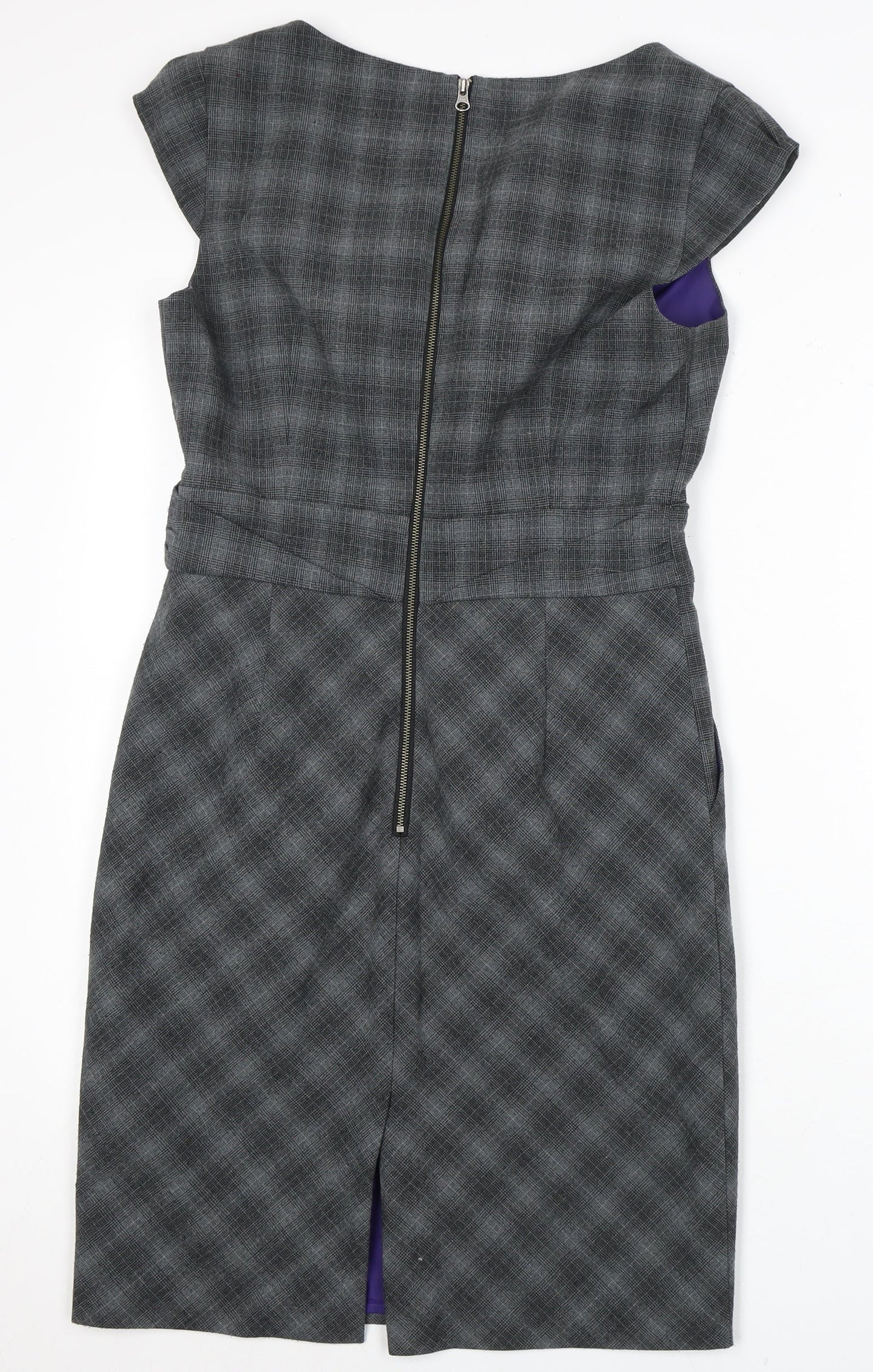 Poem by Oliver Bonas Grey Sheath Dress, Size 10