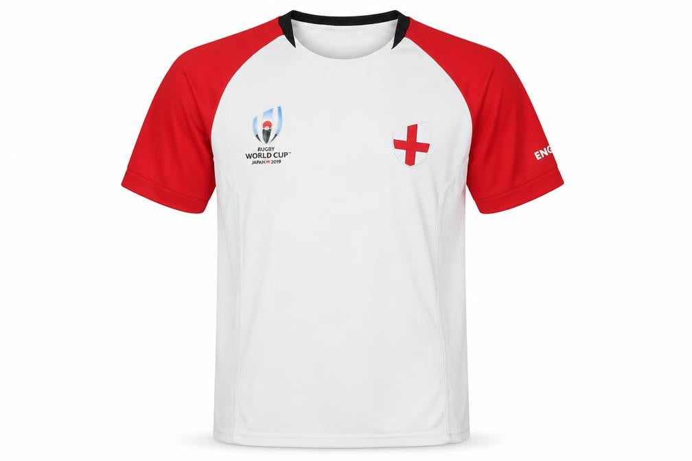 Men's Rugby World Cup T-Shirt, S, White/Red