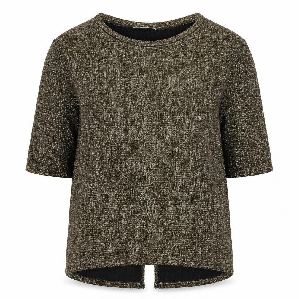 Oasis Women's Black 3/4 Sleeve Top XS, Polyester