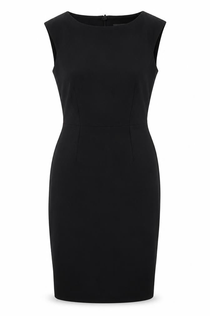 Next Women's Black Sheath Dress Size 14 Sleeveless