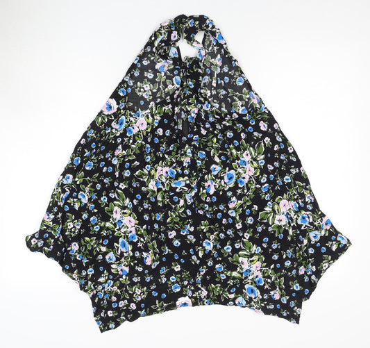 Zara Women's Black Floral Camisole Blouse, Size 10