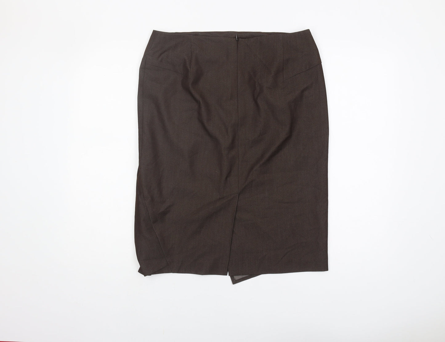 Next Women's Brown Pencil Skirt Size 14