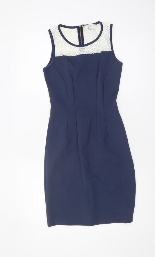 Closet Women's Blue Sheath Dress Size 10