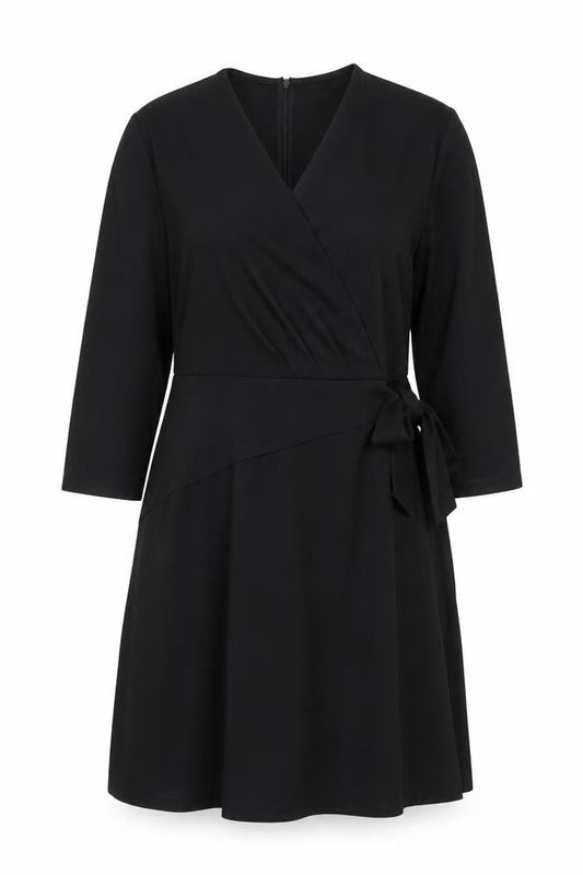 Grace Karin Women's Black XL Wrap Dress V-Neck Elegant