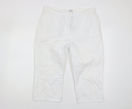Marks and Spencer Women's White Trousers Size 16